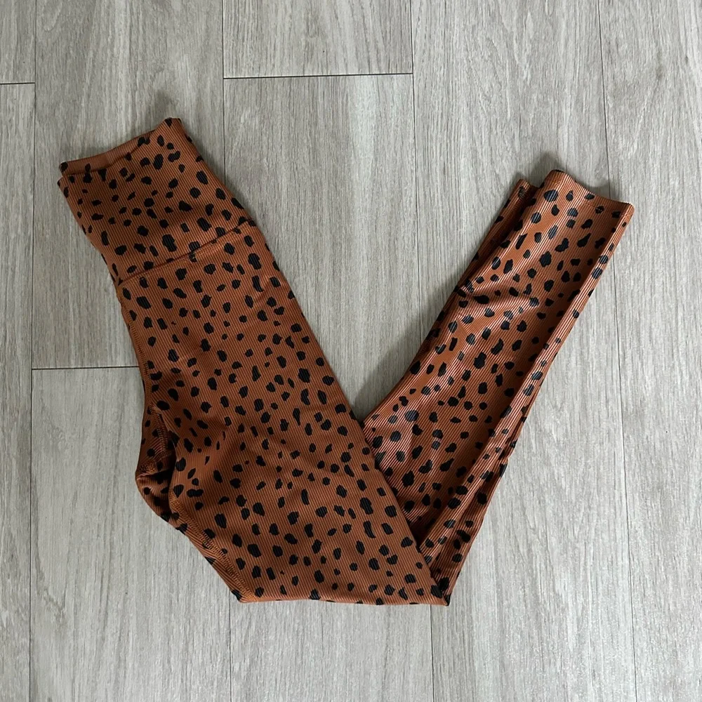 Beach Riot Ayla Legging Spotted Brown Leopard XS - Picture 6 of 6